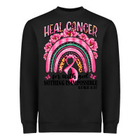 Black heal cancer rainbow Heavyweight Sweatshirt - LillyAllenDesigns
