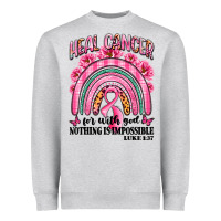 Heal Cancer Rainbow Heavyweight Sweatshirt | Teevron