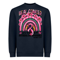 Navy heal cancer rainbow Heavyweight Sweatshirt - LillyAllenDesigns