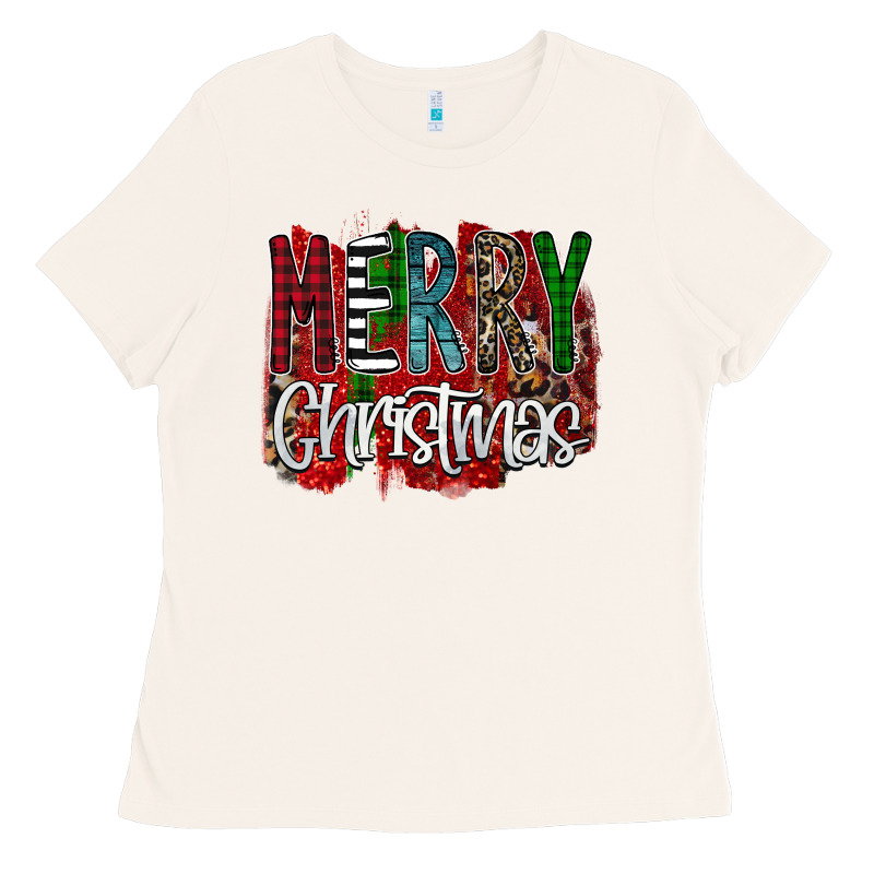 Merry Christmas Buffalo Plaid Leopard Ladies Tee by Bettercallsaul | Teevron