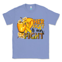 Colony Blue Her fight is our fight Childhood Cancer yellow Classic Tee - NancyCooperArtShop