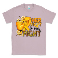 Lilac Her fight is our fight Childhood Cancer yellow Classic Tee - NancyCooperArtShop