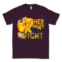 Plum Her fight is our fight Childhood Cancer yellow Classic Tee - NancyCooperArtShop
