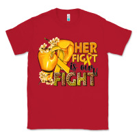 Red Her fight is our fight Childhood Cancer yellow Classic Tee - NancyCooperArtShop