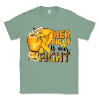 Sage Her fight is our fight Childhood Cancer yellow Classic Tee - NancyCooperArtShop