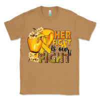 Her Fight Is Our Fight Childhood Cancer Yellow Classic Tee | Teevron