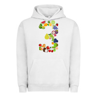 Pigment Lunar Rock Number 3 Fruit 3rd birthday party fruit themed gift Idea Urban Hoodie - minhPixels