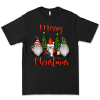 Black Merry Christmas Gnomes Premium Tee - RanaPortraitStore
