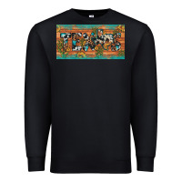 Black texas sunflower cactus cowhide leopard licence plate Premium Sweatshirt - Artiststas