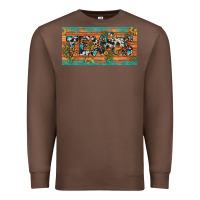 Chestnut texas sunflower cactus cowhide leopard licence plate Premium Sweatshirt - Artiststas