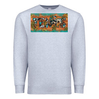 Heather Grey texas sunflower cactus cowhide leopard licence plate Premium Sweatshirt - Artiststas