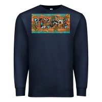 Navy texas sunflower cactus cowhide leopard licence plate Premium Sweatshirt - Artiststas