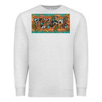 Oatmeal Heather texas sunflower cactus cowhide leopard licence plate Premium Sweatshirt - Artiststas