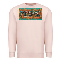 Pale Pink texas sunflower cactus cowhide leopard licence plate Premium Sweatshirt - Artiststas
