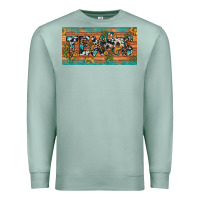 Texas Sunflower Cactus Cowhide Leopard Licence Plate Premium Sweatshirt | Teevron