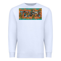 White texas sunflower cactus cowhide leopard licence plate Premium Sweatshirt - Artiststas
