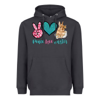 Smoke peace love easter with bunny and butterfly Heavyweight Hoodie - Artiststas