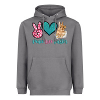 Storm peace love easter with bunny and butterfly Heavyweight Hoodie - Artiststas