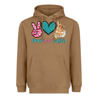Peace Love Easter With Bunny And Butterfly Heavyweight Hoodie | Teevron