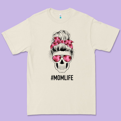 Pink Flower Mom Skull Premium Tee Designed By Bettercallsaul