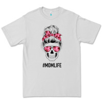 Dove Grey Pink Flower Mom Skull Premium Tee - Bettercallsaul