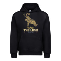 Black Thai Flag Vacation Bangkok Travel Thailand Urban Hoodie - minhPixels