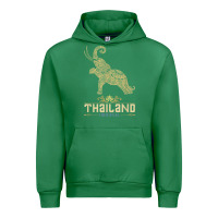 Emerald Thai Flag Vacation Bangkok Travel Thailand Urban Hoodie - minhPixels