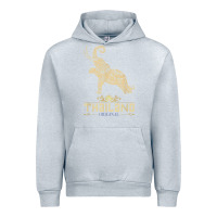 Heather Grey Thai Flag Vacation Bangkok Travel Thailand Urban Hoodie - minhPixels