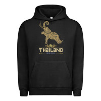 Pigment Black Thai Flag Vacation Bangkok Travel Thailand Urban Hoodie - minhPixels