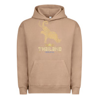 Pigment Burro Thai Flag Vacation Bangkok Travel Thailand Urban Hoodie - minhPixels