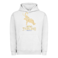 Pigment Lunar Rock Thai Flag Vacation Bangkok Travel Thailand Urban Hoodie - minhPixels