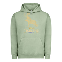 Pigment Oil Green Thai Flag Vacation Bangkok Travel Thailand Urban Hoodie - minhPixels