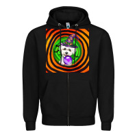Black halloween bichons frise dog Zipper Hoodie - LillyAllenDesigns