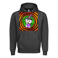 Charcoal Heather halloween bichons frise dog Zipper Hoodie - LillyAllenDesigns