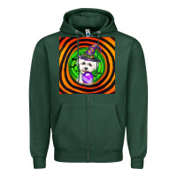 Sports Green halloween bichons frise dog Zipper Hoodie - LillyAllenDesigns