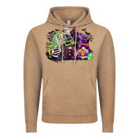 Vintage Coffee halloween gnome Vintage Hoodie - CowGirlArtShop