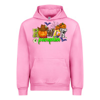 Fuchsia Pink howdy halloween pumpkins Urban Hoodie - AdoDesignShop