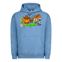 Pigment Pebble Blue howdy halloween pumpkins Urban Hoodie - AdoDesignShop