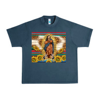 Midnight Navy our lady of guadalupe Urban Heavy Tee - TumblerDesignByShophia