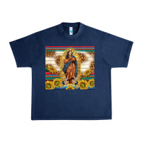 Navy our lady of guadalupe Urban Heavy Tee - TumblerDesignByShophia