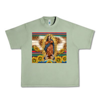 Oil Green our lady of guadalupe Urban Heavy Tee - TumblerDesignByShophia