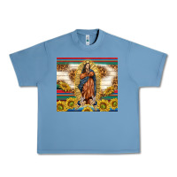 Pebble Blue our lady of guadalupe Urban Heavy Tee - TumblerDesignByShophia