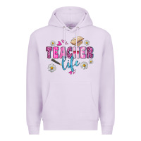 Lilac teacher life Premium Hoodie - BundleAndBundleShop