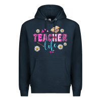Navy teacher life Premium Hoodie - BundleAndBundleShop