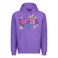 Purple teacher life Premium Hoodie - BundleAndBundleShop