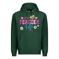 Sports Green teacher life Premium Hoodie - BundleAndBundleShop