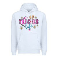 White teacher life Premium Hoodie - BundleAndBundleShop
