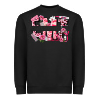 Black breast cancer emt emergency medical technician Heavyweight Sweatshirt - LillyAllenDesigns