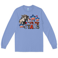 Colony Blue Oh my stars horse 4th of july Long Sleeve Tee - CowGirlArtShop