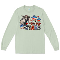 Matcha Oh my stars horse 4th of july Long Sleeve Tee - CowGirlArtShop